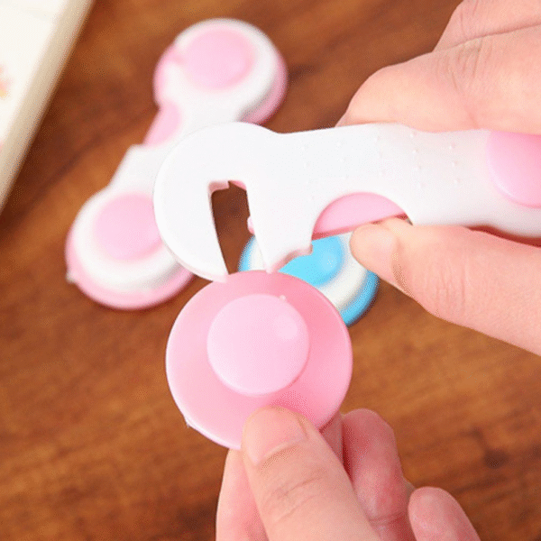 Baby Safety Lock Latch Drawer Cabinet Cupboard Wardrobe Fridge Cabinet Door - Image 5