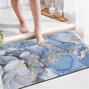 Multi Design Super Absorbent Bath Mat, Quick-Drying Bathroom Mat Rug, Rubber Non-Slip Bottoms Doormat Living Hallway Area Rug