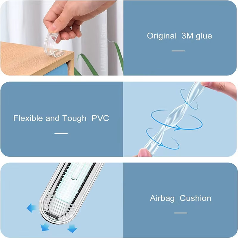 Pack of 10 Silicone Self-Adhesive Buffer Pads Refrigerator Anti-Collision Strip Door Stopper Cabinet Bumpers Transparent Wall Protector Pad - Image 6