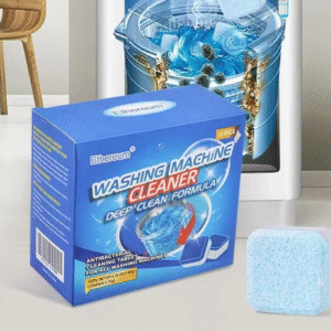 Pack of 12 Washing Machine Cleaner, Deodorizer, & Descaler - Powerful Washer Cleaner, High-Efficiency Tablets, Deep Cleaning Tablets for HE Front Loader & Top Load Washer