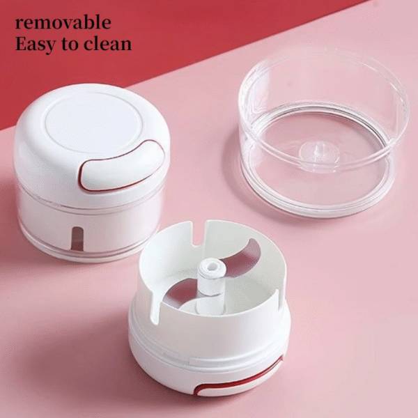 Mini Garlic Slicer Household Mincing Machine Minced Hand Pull Grinder Grill Vegetable Meat Kitchen Multi Chopper Shredder Gadget - Image 6