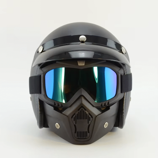 Motorcycle Helmet Glasses Masks Protective Face & Eyewear Windproof Dirt Shield with Soft Foam Padded Detachable Mouth Filter for Cycling Bike Off Road Racing Ride Unisex - Image 5