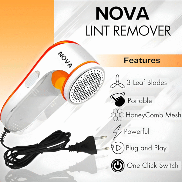 Lint Remover – Electric Fabric Shaver and Portable Lint Brush for Clothes, Pet Hair, and Fuzz, Rechargeable and Battery-Operated Lint Removal Tool for Professional and Home Use - Image 4