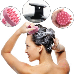 Scalp Massager Shampoo Brush, Eco-Friendly with Soft Silicon Bristles, Hair Scalp Scrubber, Scalp Exfoliator, Dandruff Removal, Prevents Hair Loss for Men, Women