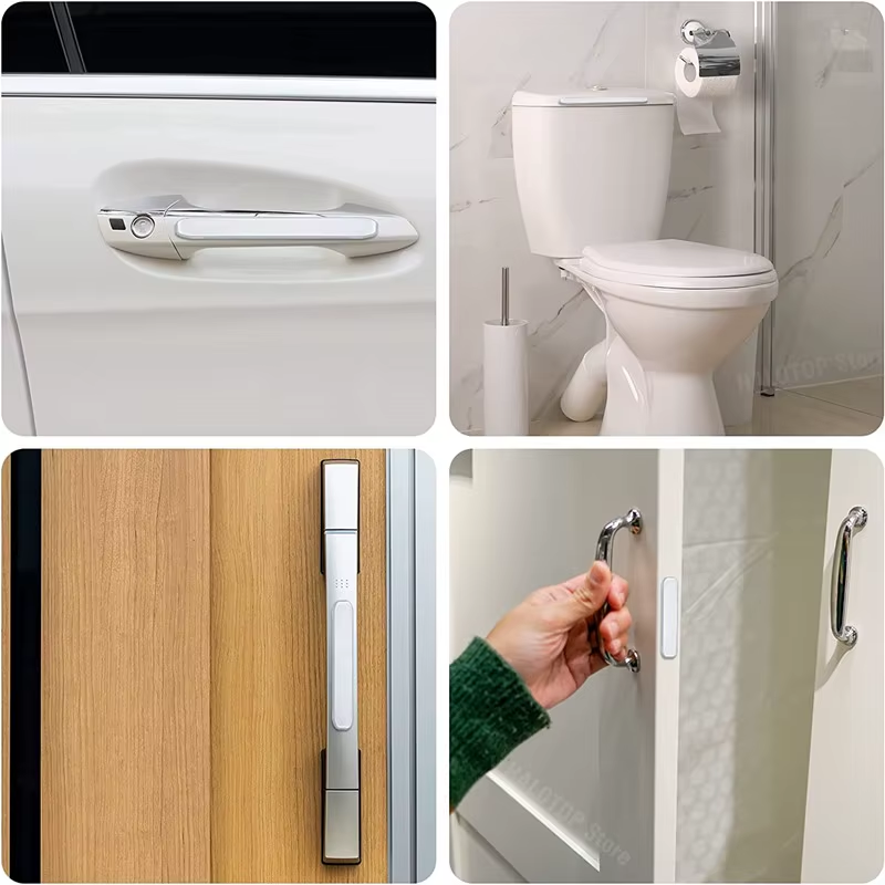 Pack of 10 Silicone Self-Adhesive Buffer Pads Refrigerator Anti-Collision Strip Door Stopper Cabinet Bumpers Transparent Wall Protector Pad - Image 3