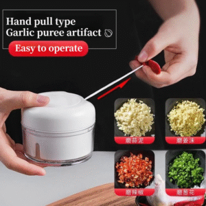 Manual Food Chopper -Easy Pull Vegetable Cutter (2 Sizes Available )