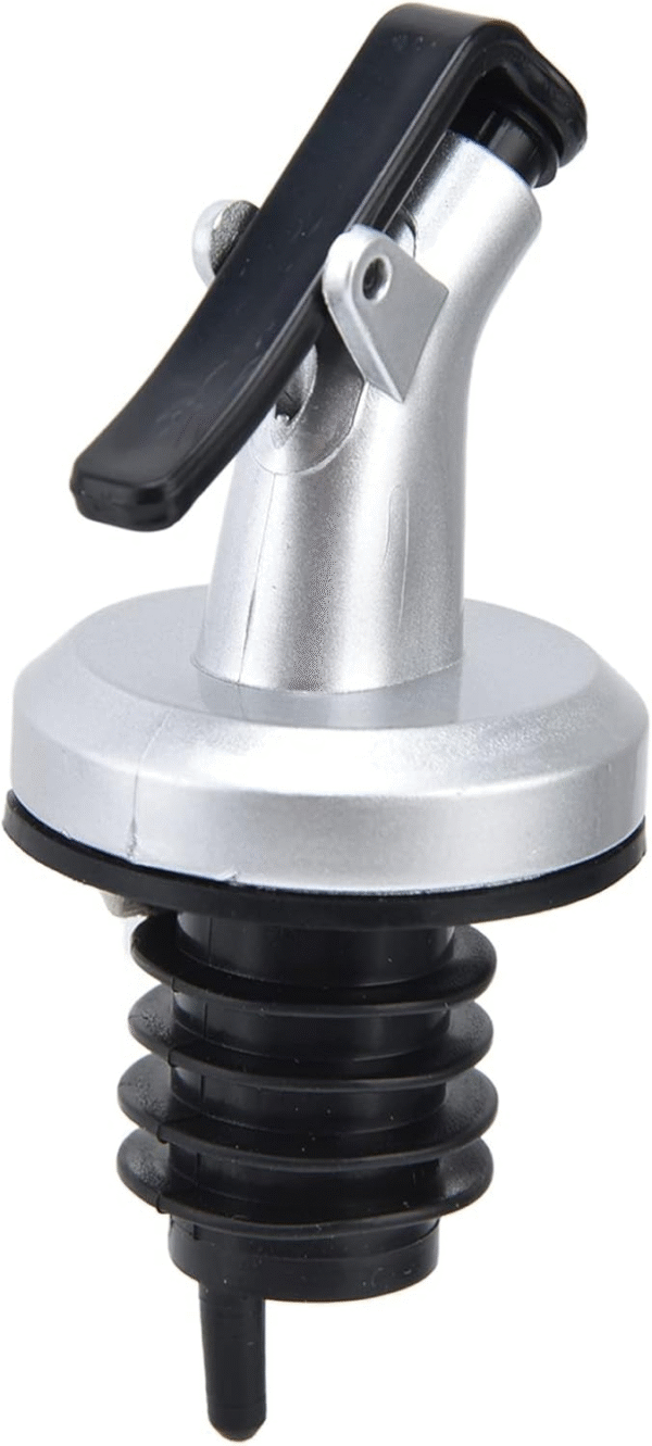 Pack of 02 Oil Spout Oil Bottle Stopper Lock Plug Seal Leakproof Food Grade Rubber Nozzle Beverage Dispenser Oil Pourer for Kitchen Bar - Image 5