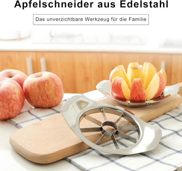 Multi-Purpose Stainless Steel Apple Slicer with 8 Blades Fruit Slicer Vegetable Cooking Tools - Image 3