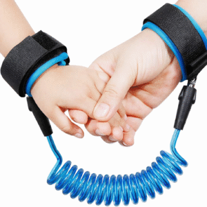 Safety Wrist Strap for Children, Anti-Loss Wrist Strap, 360° Rotation Elastic Wire Rope Breathable Cotton Arm Joint Band for Kids Baby Boys Girls