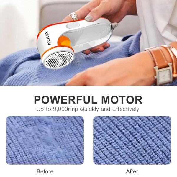 Lint Remover – Electric Fabric Shaver and Portable Lint Brush for Clothes, Pet Hair, and Fuzz, Rechargeable and Battery-Operated Lint Removal Tool for Professional and Home Use - Image 8