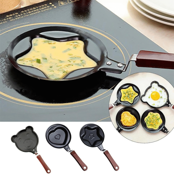 Multi Design Non-stick Frying Pan Pancake Maker Egg Mold Pan Flip Omelet Mold Breakfast Egg Fry Kitchen Tools Mini - Image 4