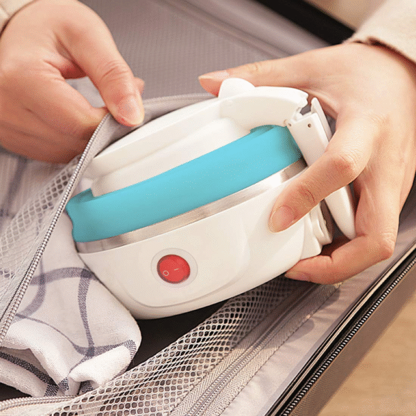 Multi-Color Electric Kettle Silicone | Travel Mini Fordable Kettles 600 watt |Portable Water Boiler | Collapsible Camping Kettle 800ml - Image 3