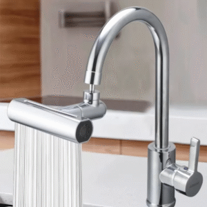 Waterfall Kitchen Faucet Extension Adapter 720° Rotatable 4 Mode Multifunctional Waterfall Bubbler Sprayer Faucet Fit