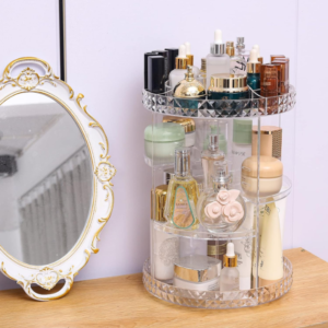 360° Rotating Cosmetic Makeup Organizer Storage Acrylic