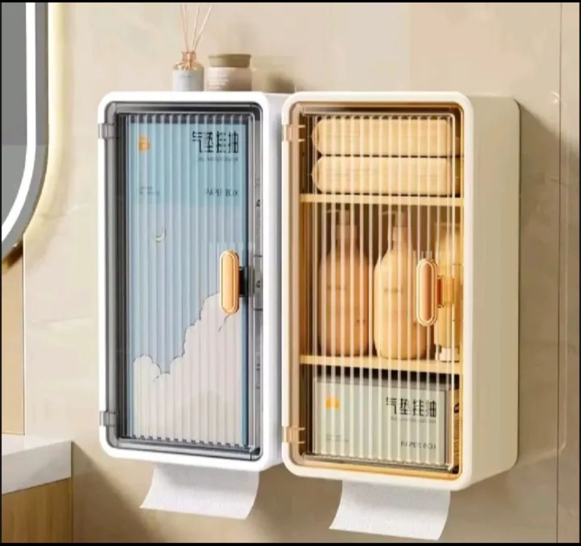 Wall Mounted Dustproof Tissue & Storage Box - Image 4