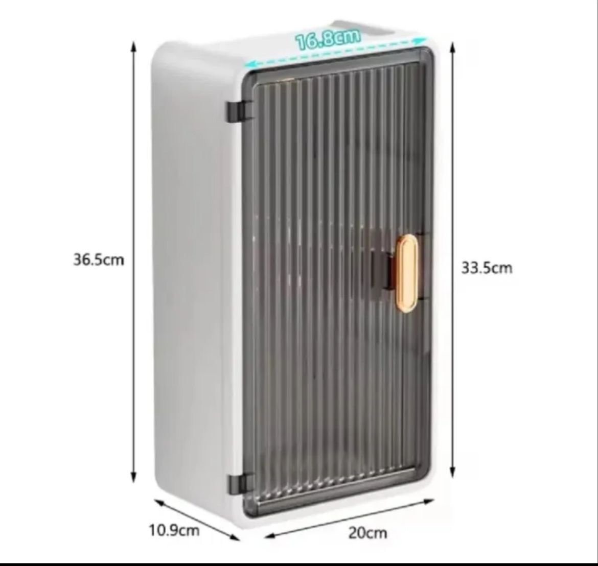 Wall Mounted Dustproof Tissue & Storage Box - Image 2