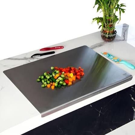 Stainless Steel Cutting Board – 3 Sizes Kitchen Chopping Board Non-Slip Metal Cutting Board - Image 3