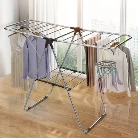 Wet Cloth Dryer Stand Foldable Rustproof Stainless Steel Drying Rack - Image 2