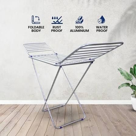 Wet Cloth Dryer Stand Foldable Rustproof Stainless Steel Drying Rack - Image 3