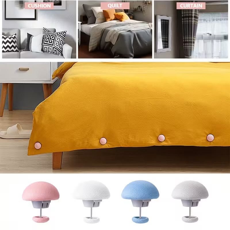🛏️ Bedsheet Gripper Buttons (4 Pcs Set)