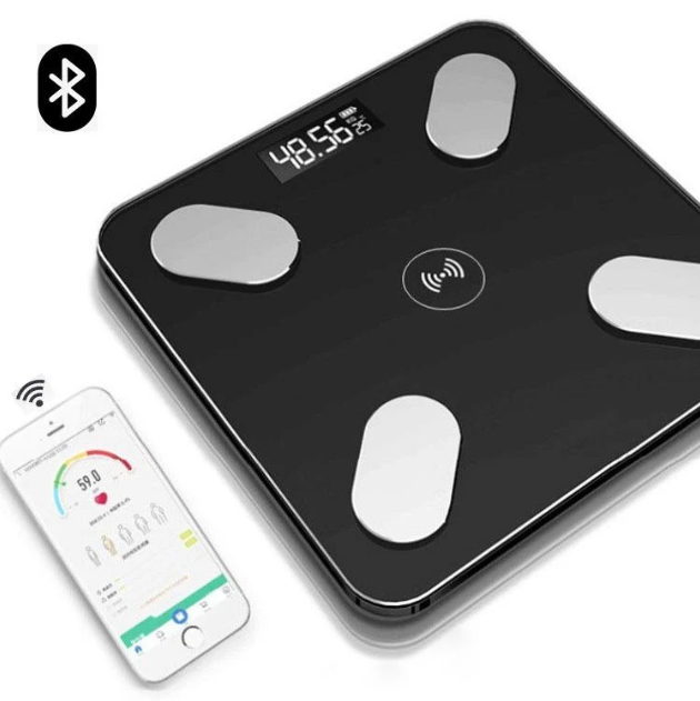 Bluetooth smart digital weighing scale with 180 kg maximum capacity