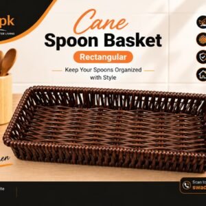 Rattan Woven Kitchenware Storage Basket/Knife Fork Spoon Storage Basket Storage Box 1pc