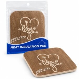 Wooden Heat-Insulation Pad Coaster – Multiple Designs